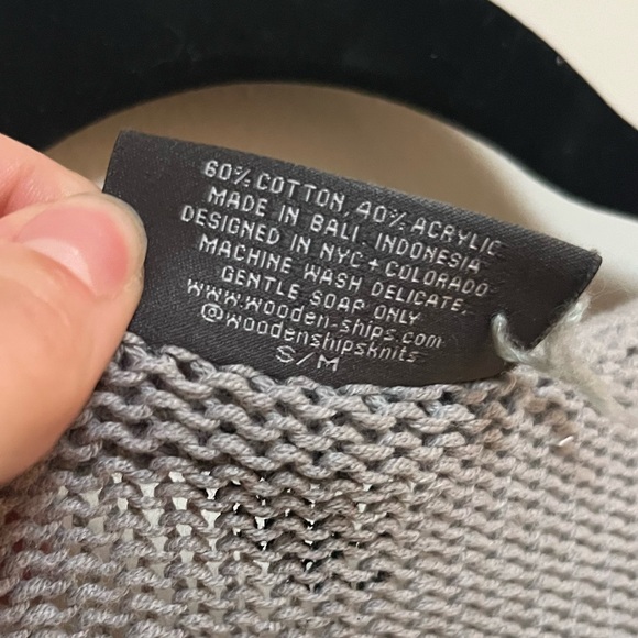 Wooden Ships Football Sweater size Small/Medium - Picture 6 of 7